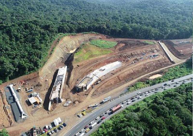 Trabajos en la Vía Interamericana. Foto: Consorcio Loma Cova