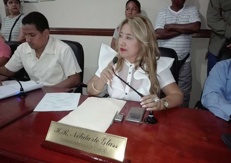 En la imagen la representante de corregimiento de Chicá, distrito de Chame, Nelida Núñez.