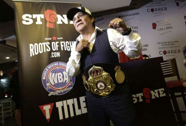 El excampeón del mundo de boxeo, Roberto &quot;Mano de Piedra&quot; Durán.