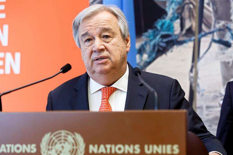 En la imagen, el secretario general de la ONU, António Guterres. EFEArchivo