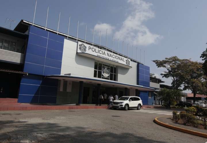 Vista general de la sede de la Policía Nacional en Ancón.