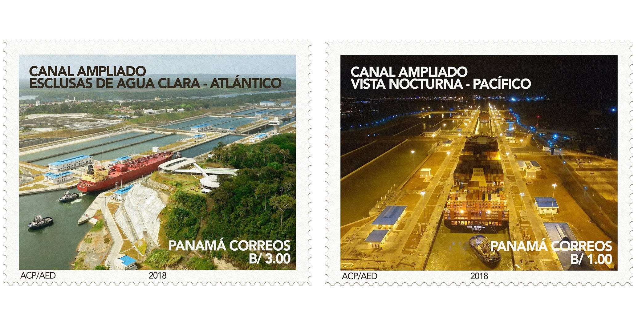 Emitirán un total de 120.000 sellos conmemorativos de la ampliación de la vía interoceánica. @canaldepanama  