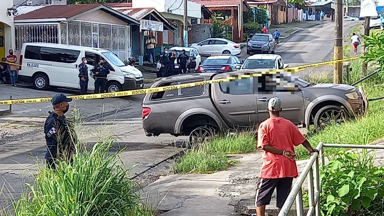 Homicidio en San Miguelito.  ( Foto: Leandro Ortiz)