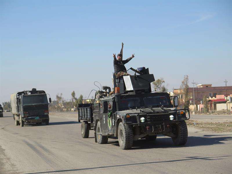 Soldados de un convoy de la unidad Diyala, de las Fuerzas de Operaciones Especiales. EFEArchivo