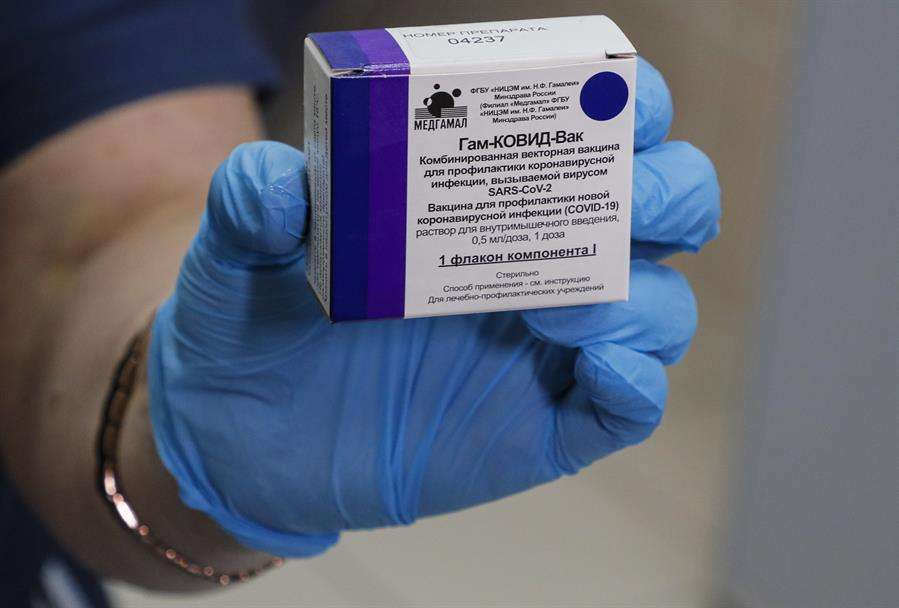 Spuntik V, la primera vacuna rusa registrada contra la covid-19. EFE
