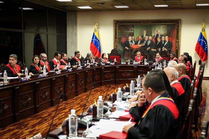 Vista general durante una reunión del Tribunal Supremo de Justicia de Venezuela. EFEArchivo