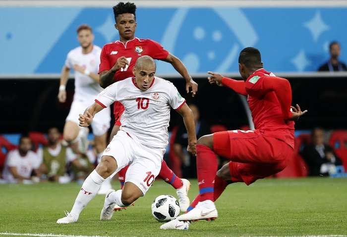 Wahbi Khazri anotó el gol del triunfo de la selección de Túnez. Foto EFE