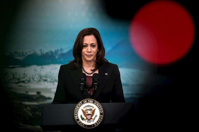 Foto de archivo de la vicepresidenta de EE.UU. Kamala Harris. EFE