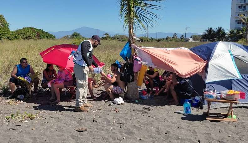 Se ha mantenido la vigilancia en playas, ríos y esteros.