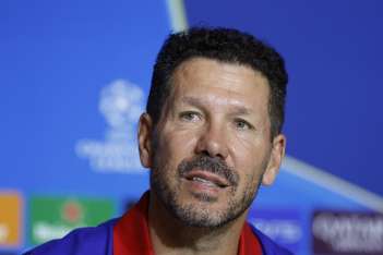 Simeone, durante la rueda de prensa de este miércoles. EFE/Rodrigo Jiménez